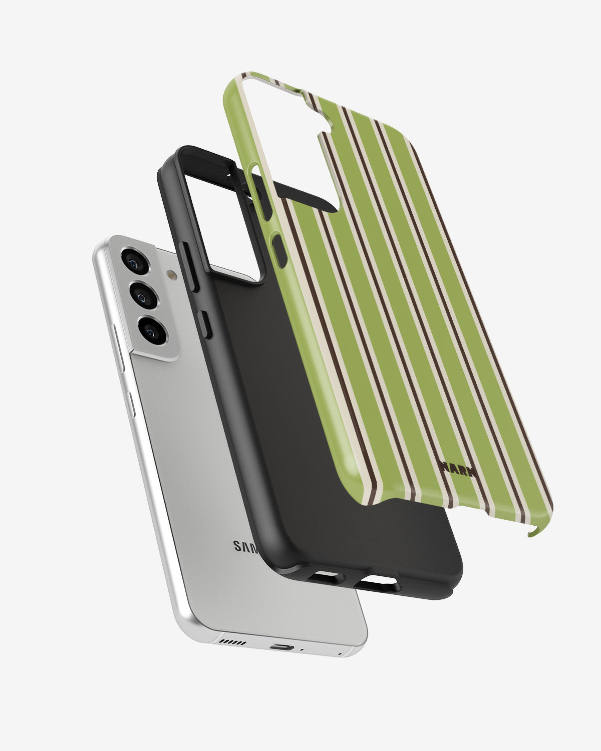 Samsung Galaxy S21 FE Tough Case – Matcha Lines - View 2