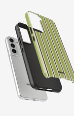 Samsung Galaxy S21 FE Tough Case – Matcha Lines - View 2