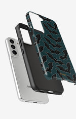 Samsung Galaxy S21 FE Tough Case – Midnight Bats - View 2