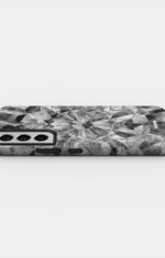 Samsung Galaxy S21 FE Tough Case – Grey Crystals - View 3