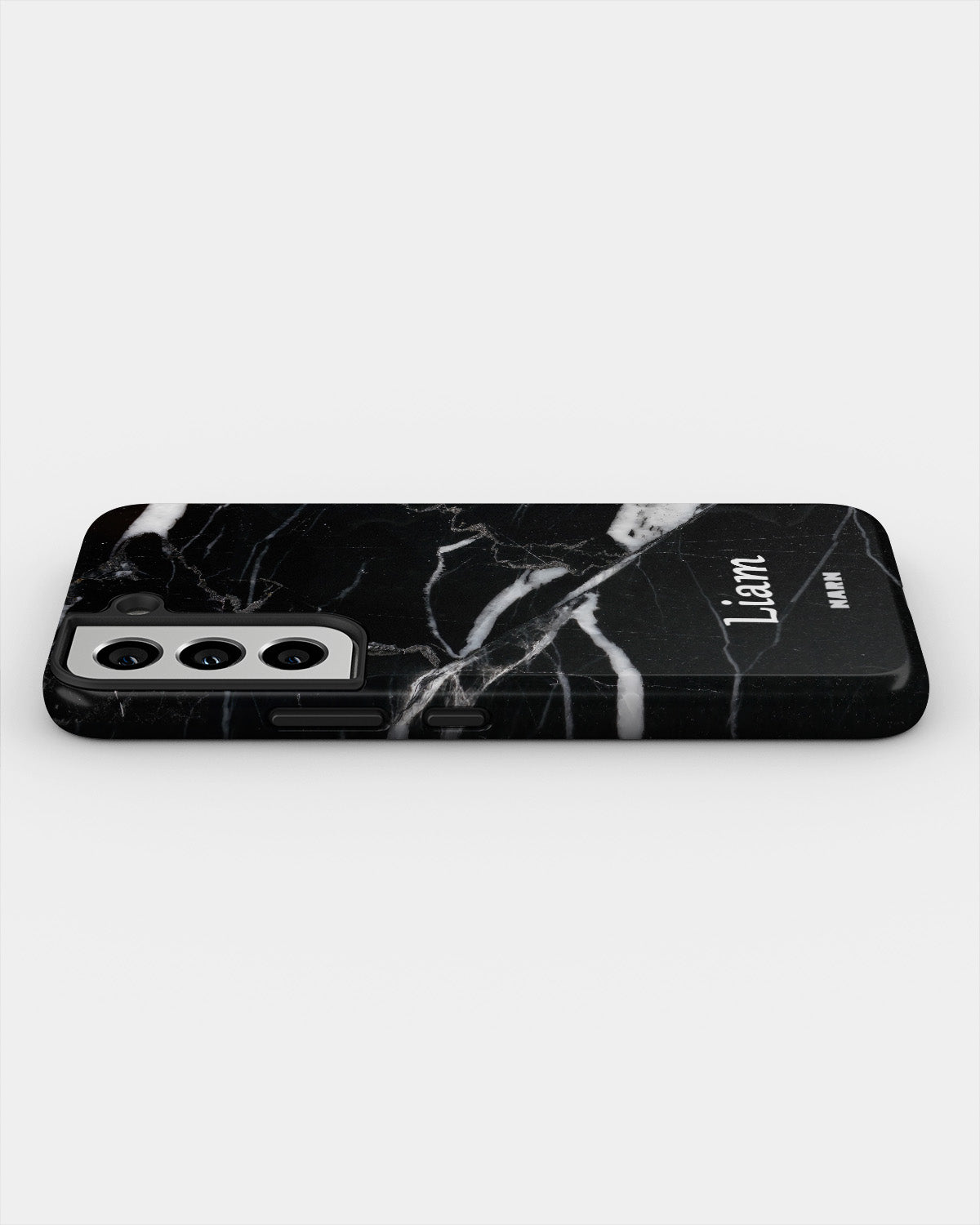 Samsung Galaxy S21 FE Tough Case – Custom - Black Marble - View 3