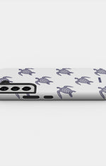 Samsung Galaxy S21 FE Tough Case – Blue Turtles - View 3
