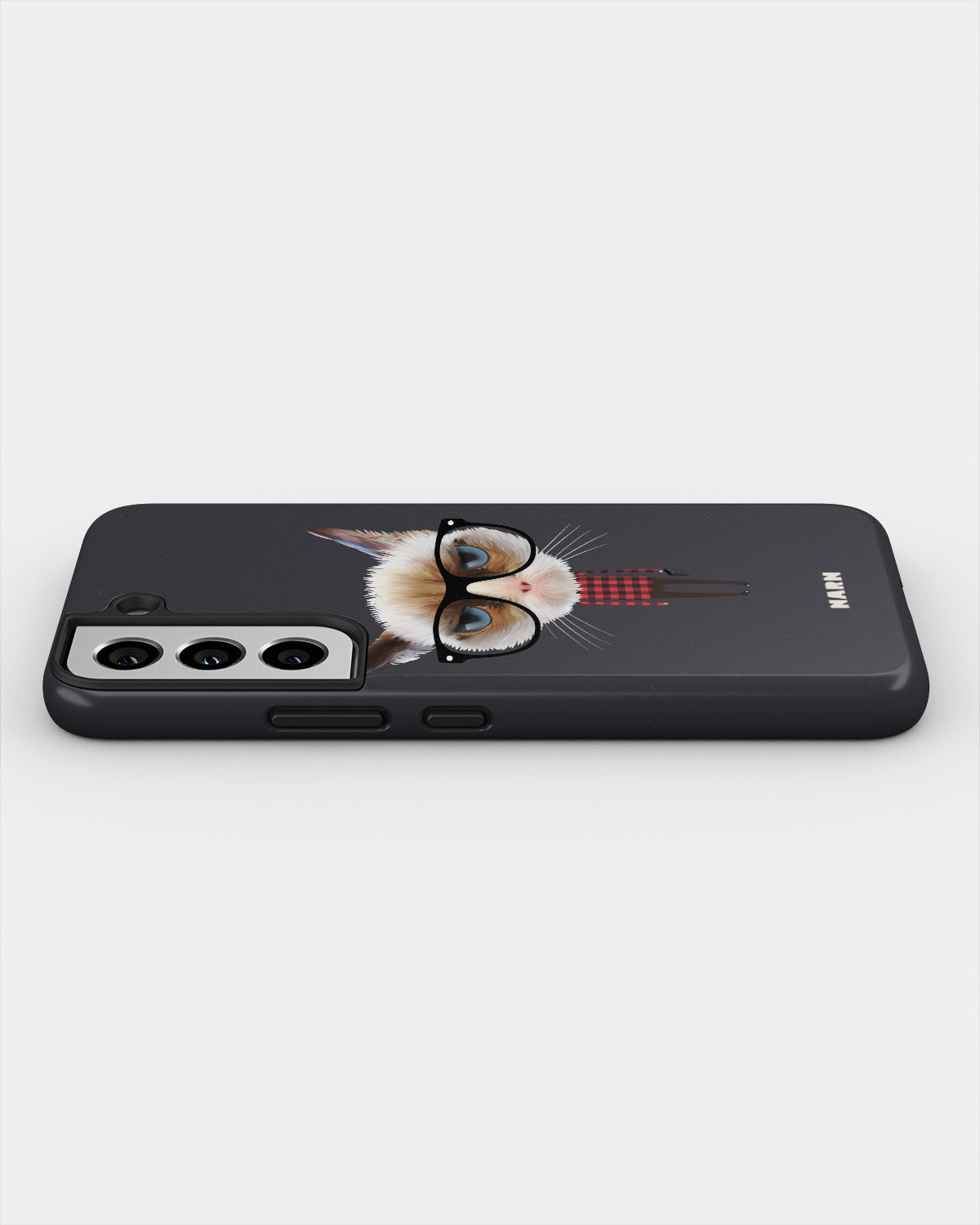 Samsung Galaxy S21 FE Tough Case – Hipster Cat - View 3