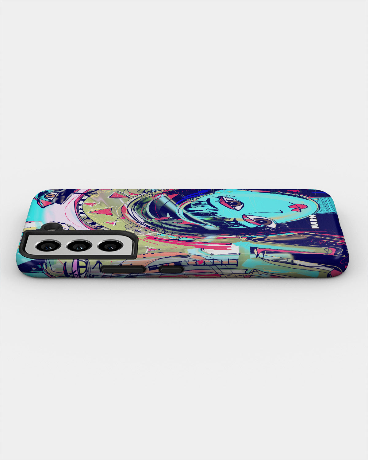 Samsung Galaxy S21 FE Tough Case – Abstract Cat - View 3