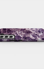 Samsung Galaxy S21 FE Tough Case – Purple Marble - View 3