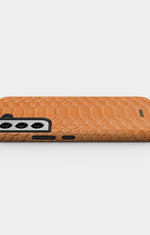 Samsung Galaxy S21 FE Tough Case – Orange Snake - View 3