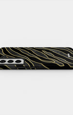 Samsung Galaxy S21 FE Tough Case – Golden Zebra - View 3