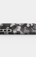 Samsung Galaxy S21 FE Tough Case – Grey Camo - View 3