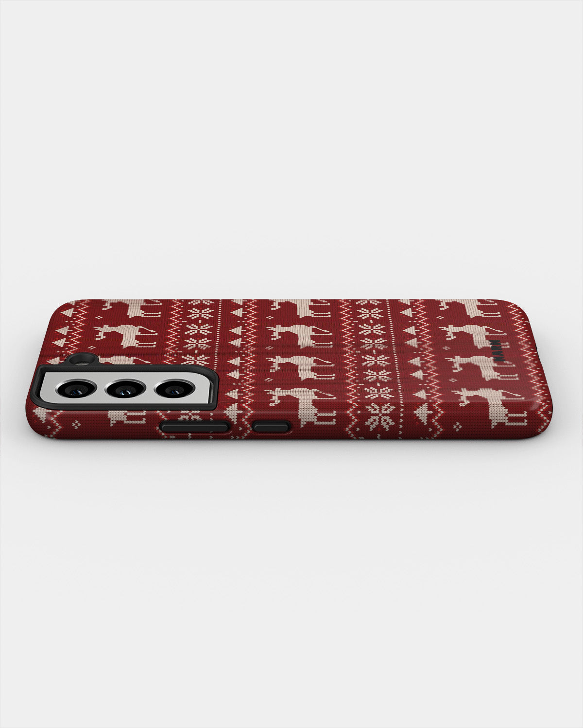 Samsung Galaxy S21 FE Tough Case – Reindeer Knit - View 3
