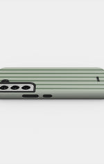 Samsung Galaxy S21 FE Tough Case – Sage Stripes - View 3