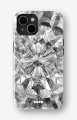 iPhone 14 Plus Tough Case – Grey Crystals - View 1