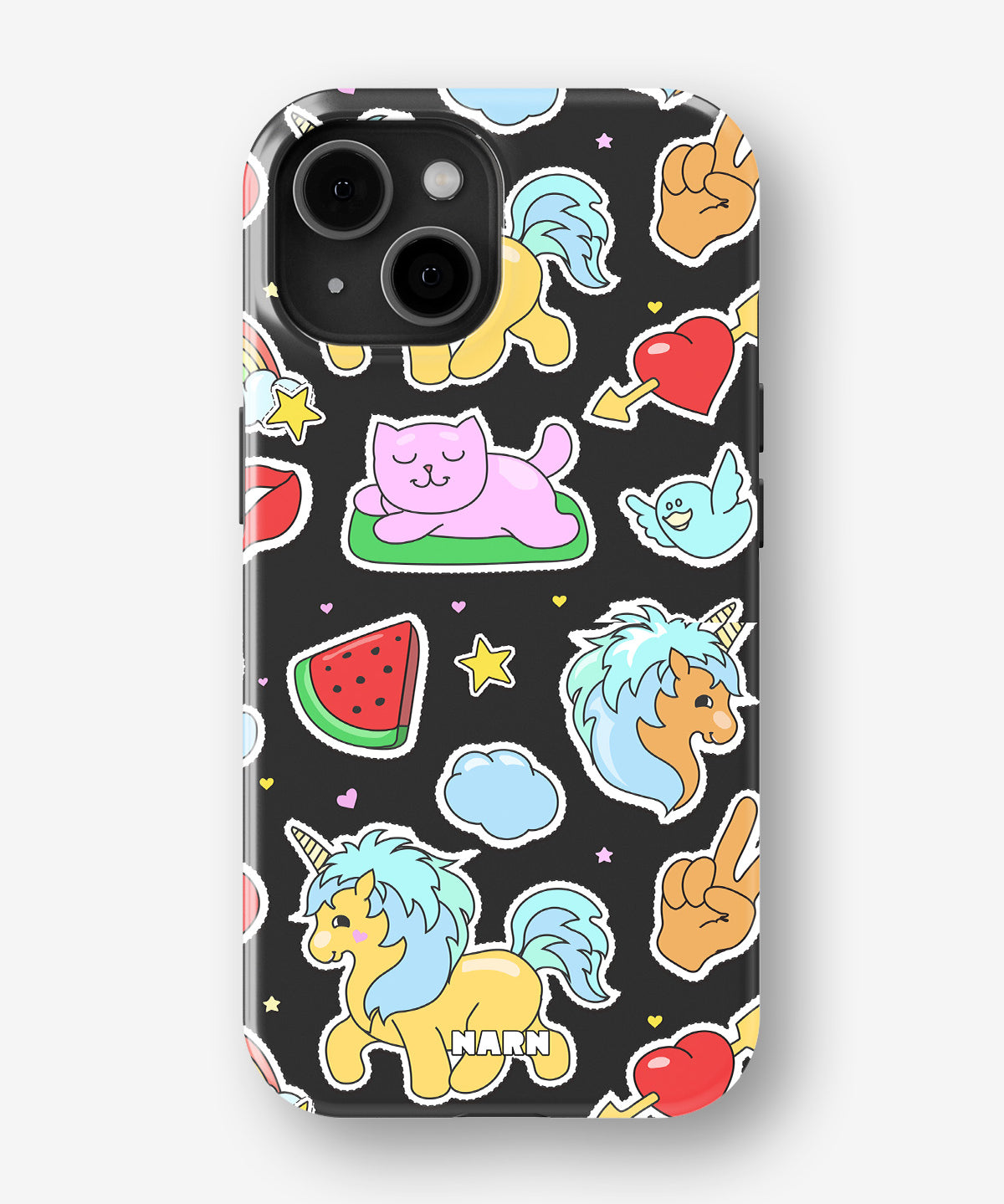 iPhone 14 Plus Tough Case – Cute Stickers - View 1