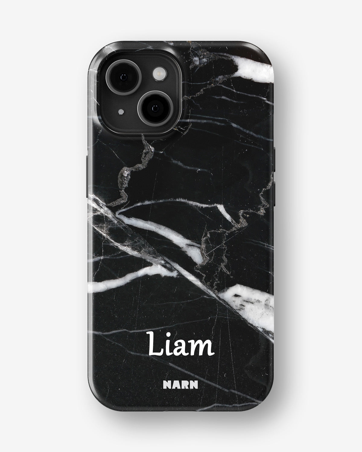 iPhone 14 Plus Tough Case – Custom - Black Marble - View 1