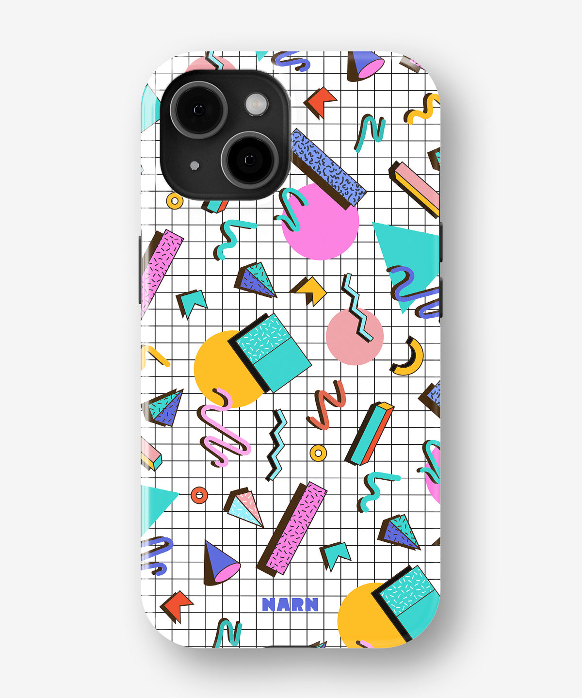iPhone 14 Plus Tough Case – 80s Memphis - View 1