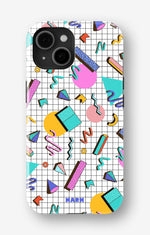 iPhone 14 Plus Tough Case – 80s Memphis - View 1