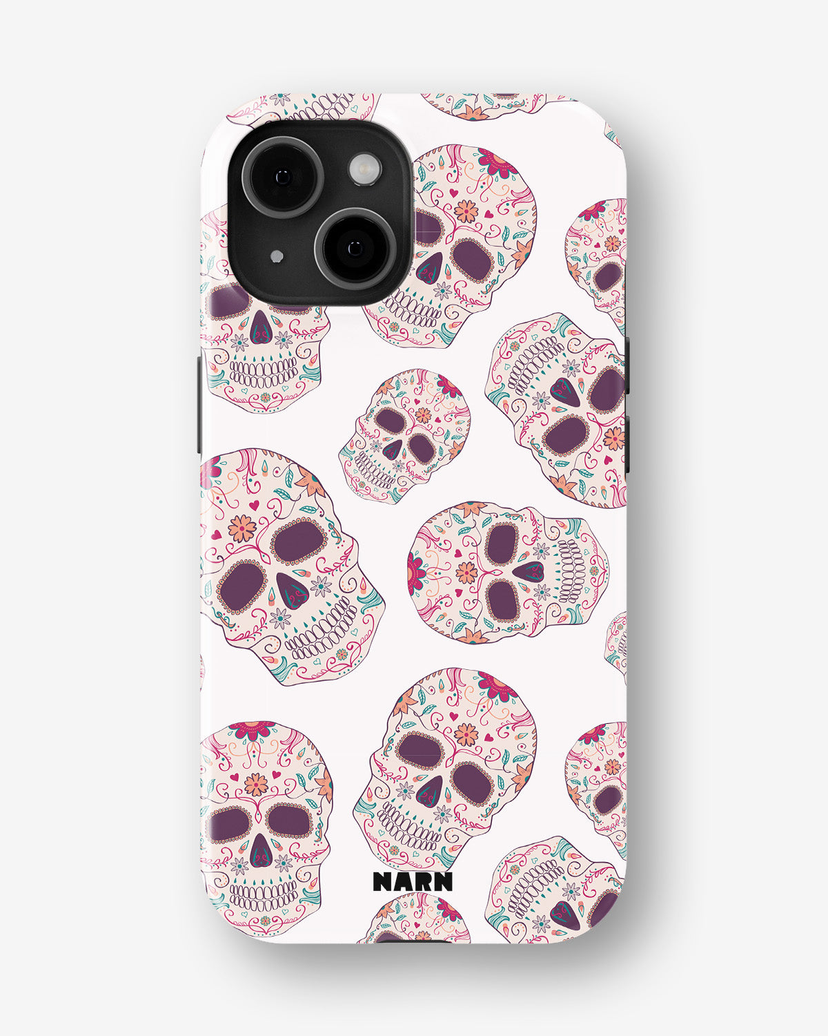 iPhone 14 Plus Tough Case – Calavera Skulls - View 1