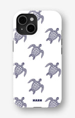 iPhone 14 Plus Tough Case – Blue Turtles - View 1
