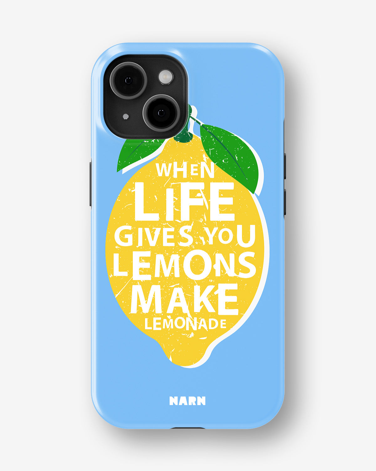 iPhone 14 Plus Tough Case – Lemon Quote - View 1