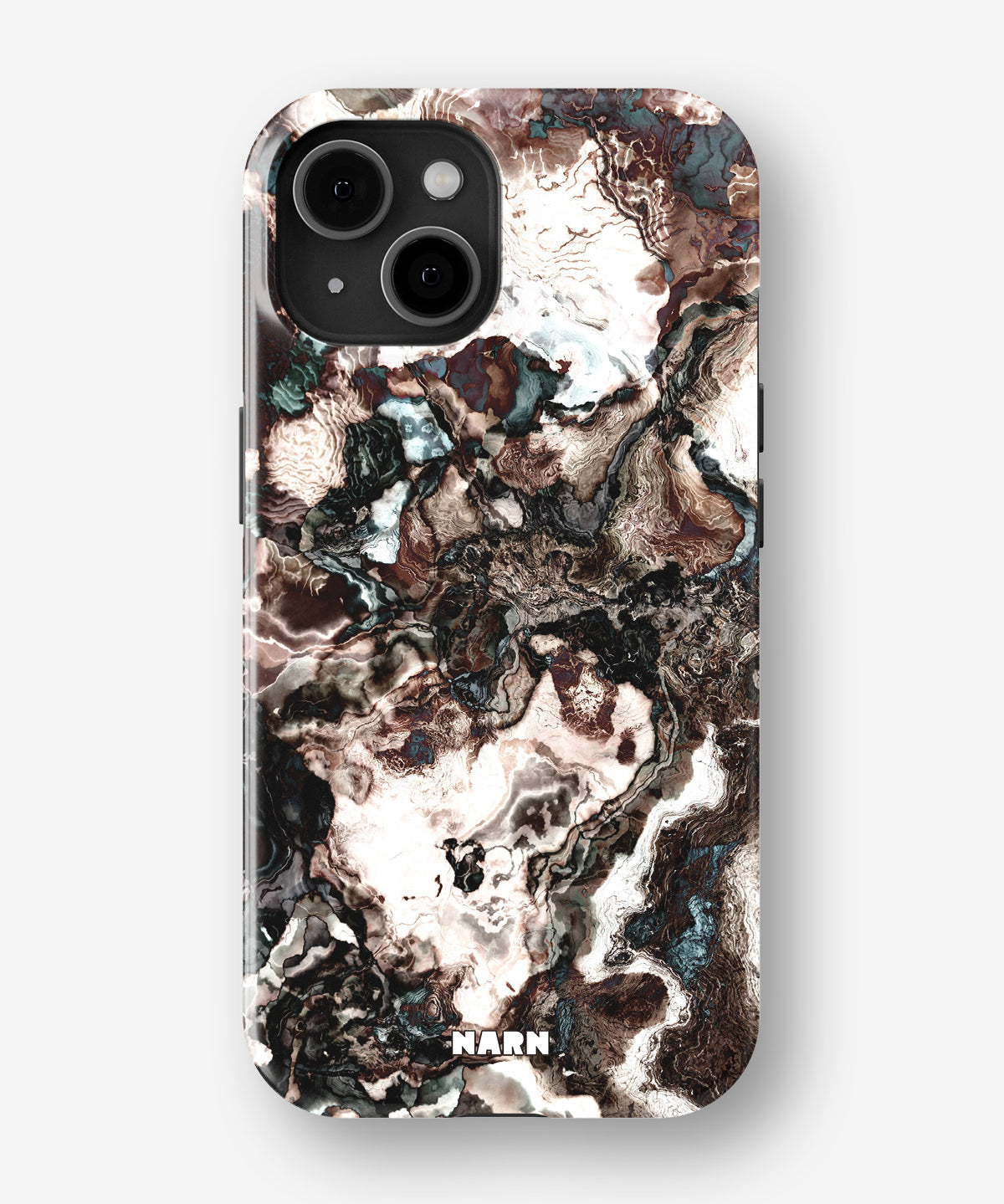 iPhone 14 Plus Tough Case – Marble Brown - View 1