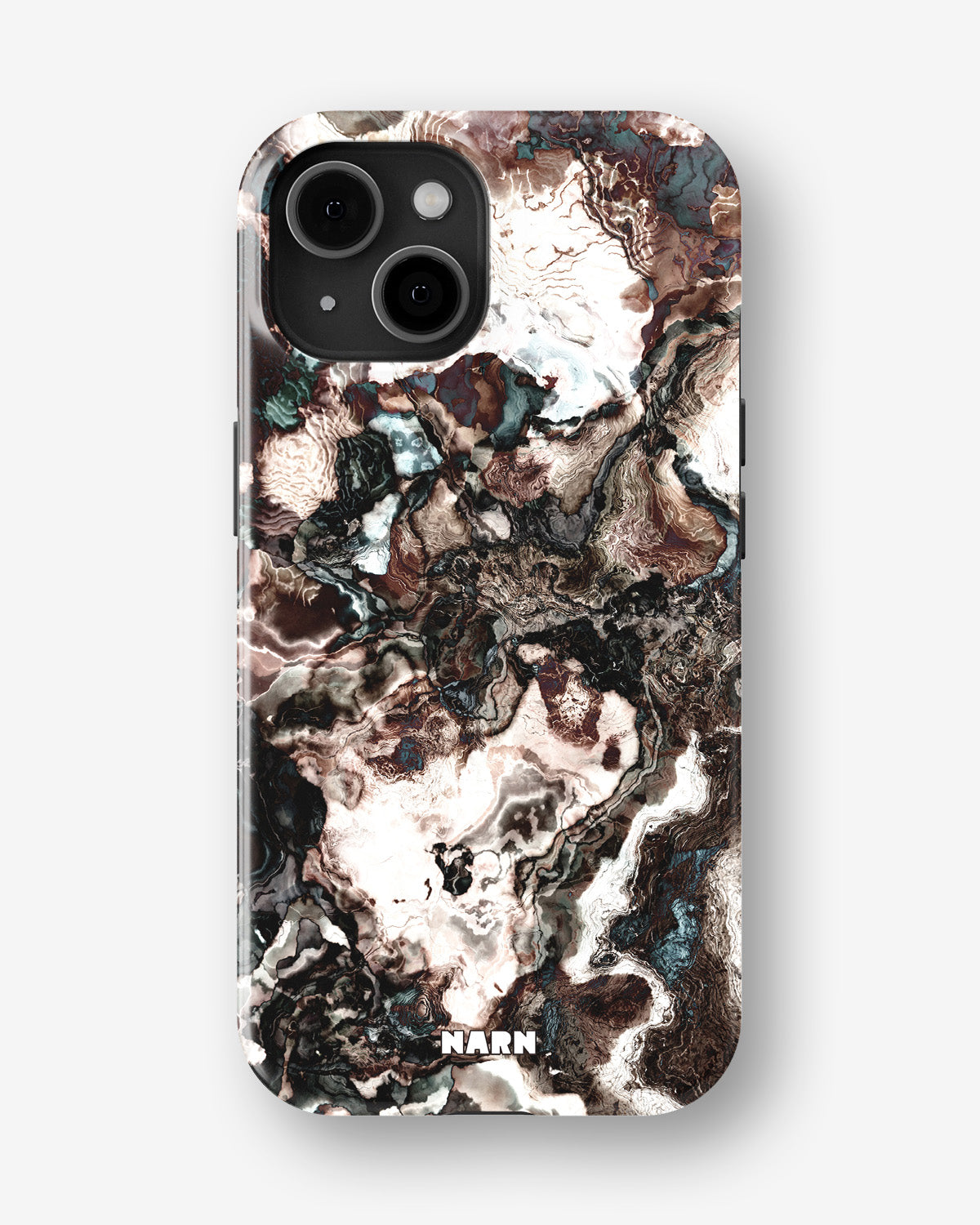 iPhone 14 Plus Tough Case – Marble Brown - View 1