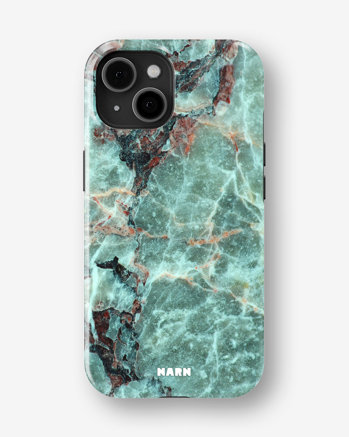 iPhone 14 Plus Tough Case – Green Marble - View 1