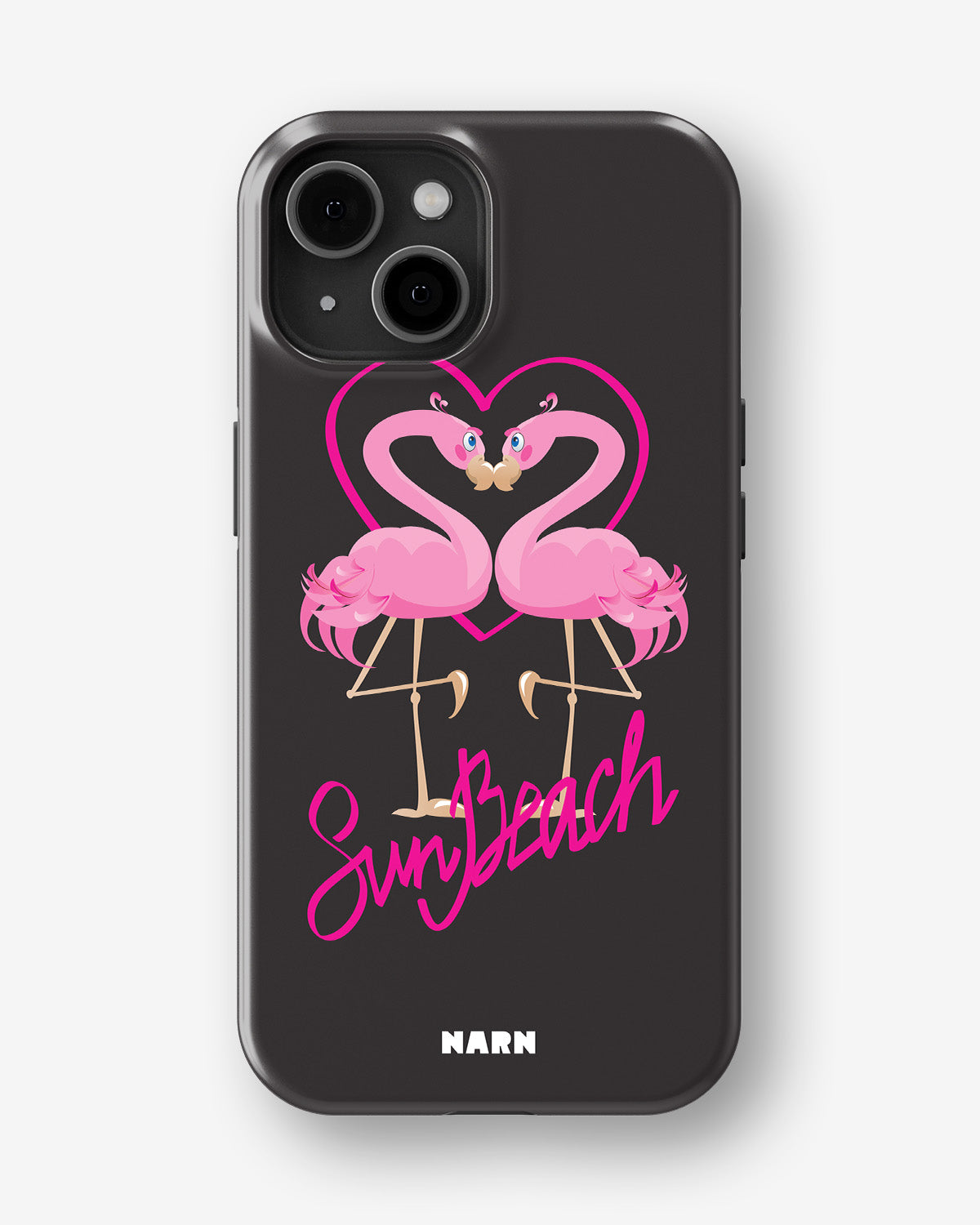 iPhone 14 Plus Tough Case – Beach Flamingo - View 1