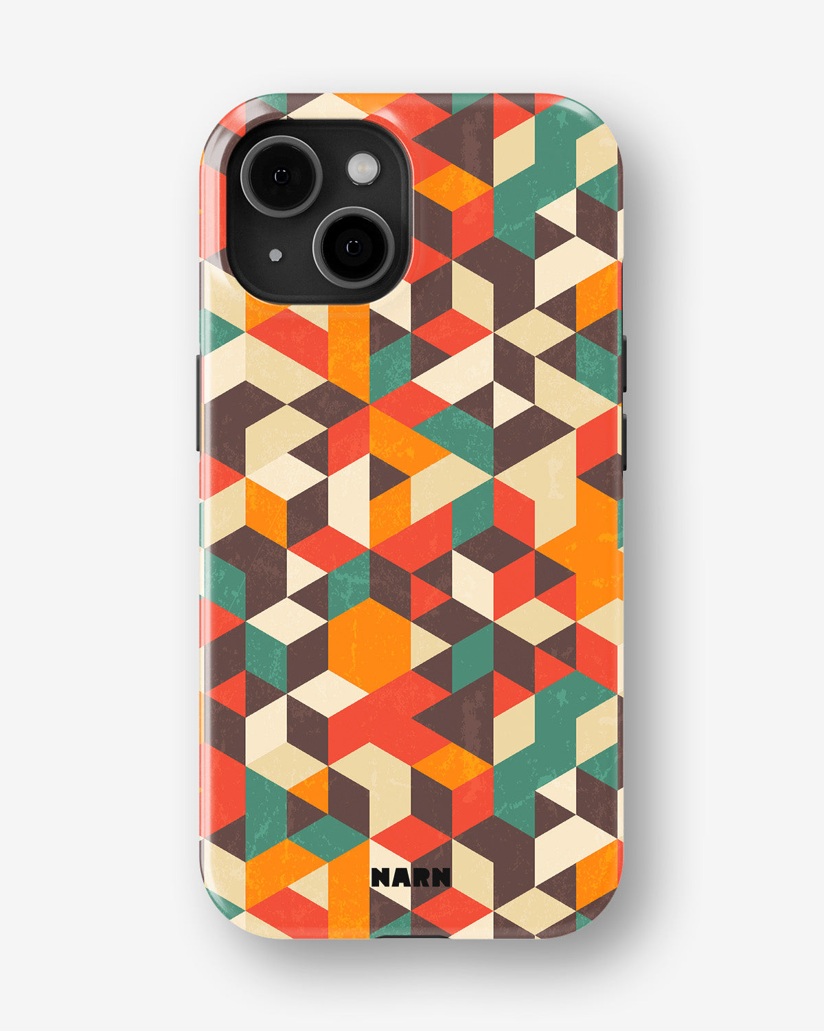 iPhone 14 Plus Tough Case – Retro Geometric - View 1