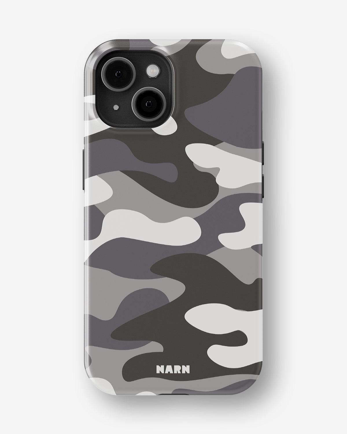 iPhone 14 Plus Tough Case – Grey Camo - View 1