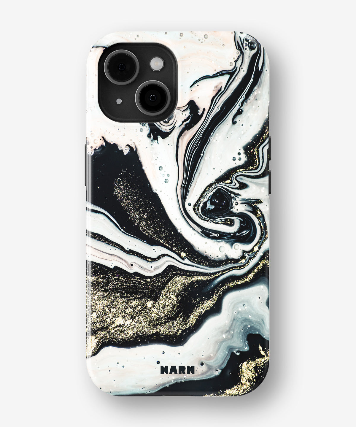 iPhone 14 Plus Tough Case – Golden Swirl - View 1