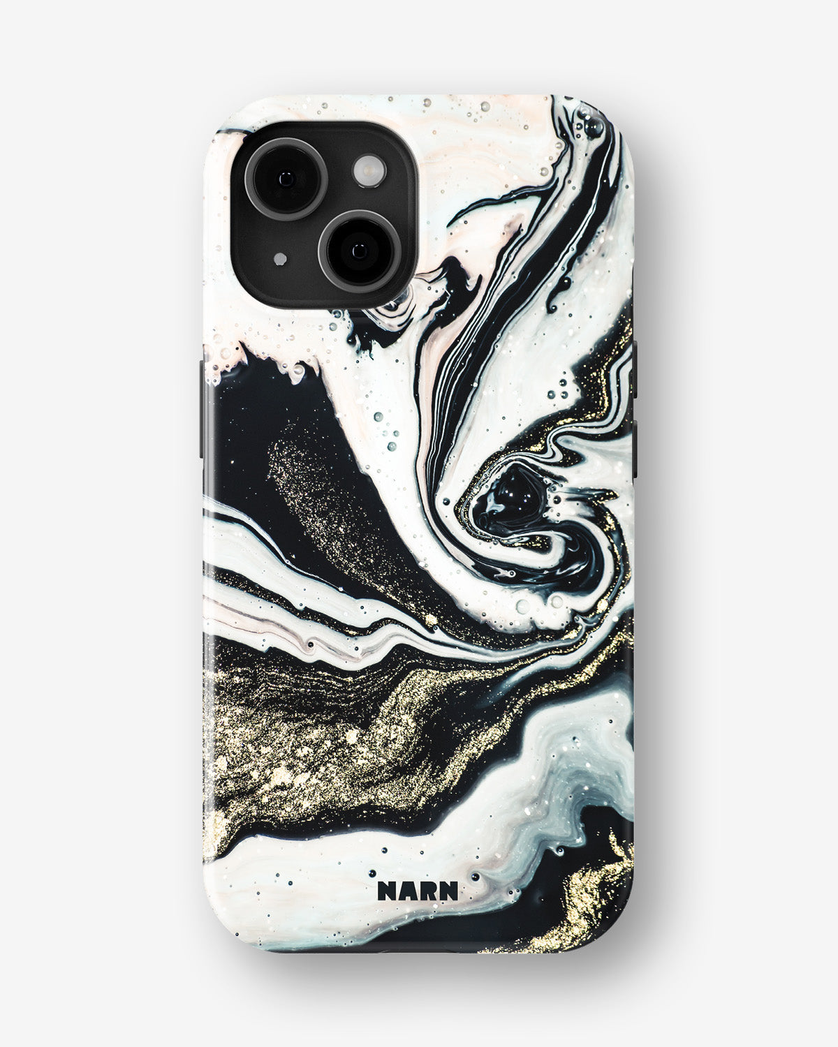 iPhone 14 Plus Tough Case – Golden Swirl - View 1