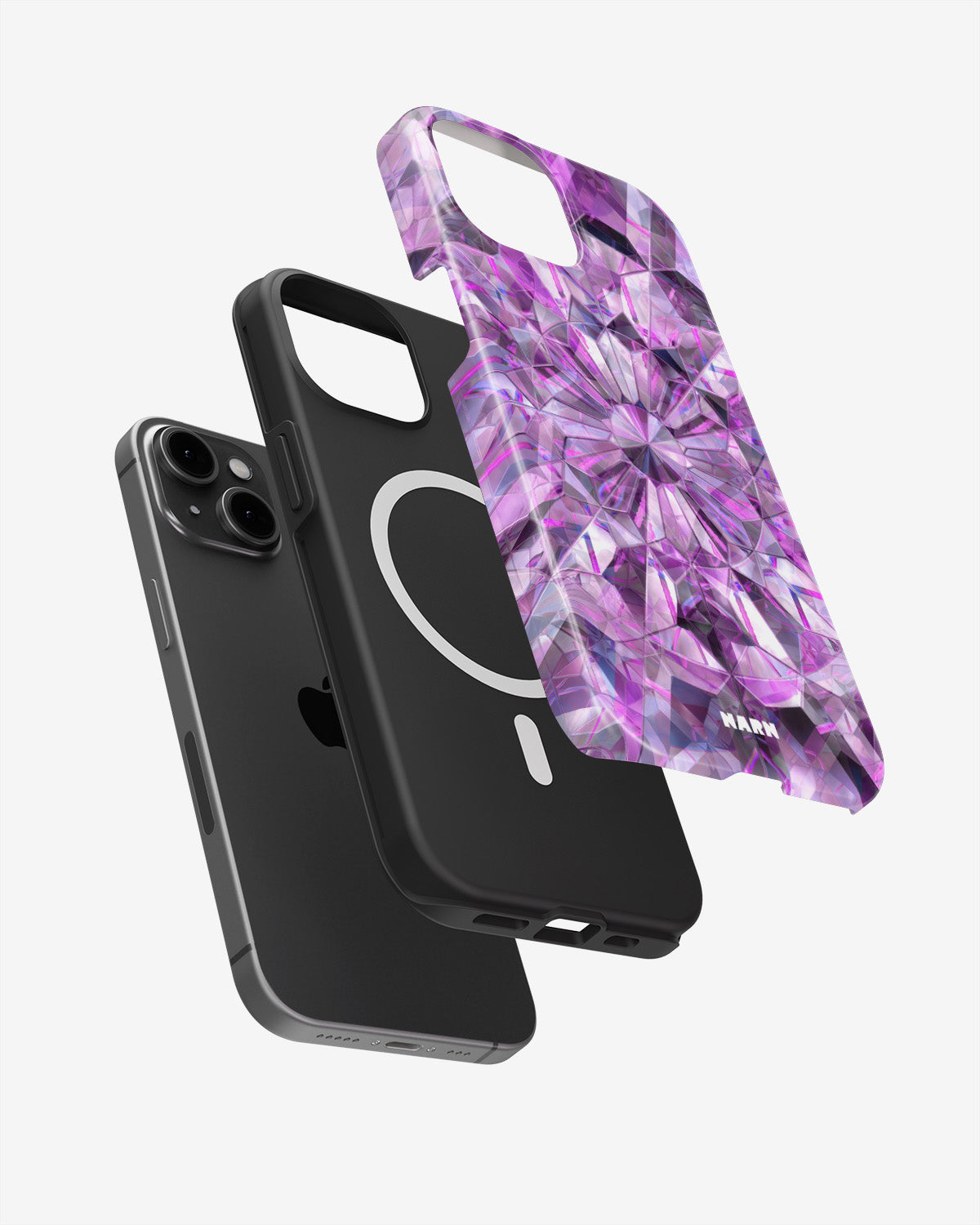 iPhone 14 Plus Tough Case – Lavender Crystals - View 2