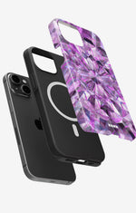 iPhone 14 Plus Tough Case – Lavender Crystals - View 2