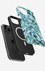 iPhone 14 Plus Tough Case – Green Crystals - View 2