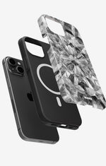 iPhone 14 Plus Tough Case – Grey Crystals - View 2