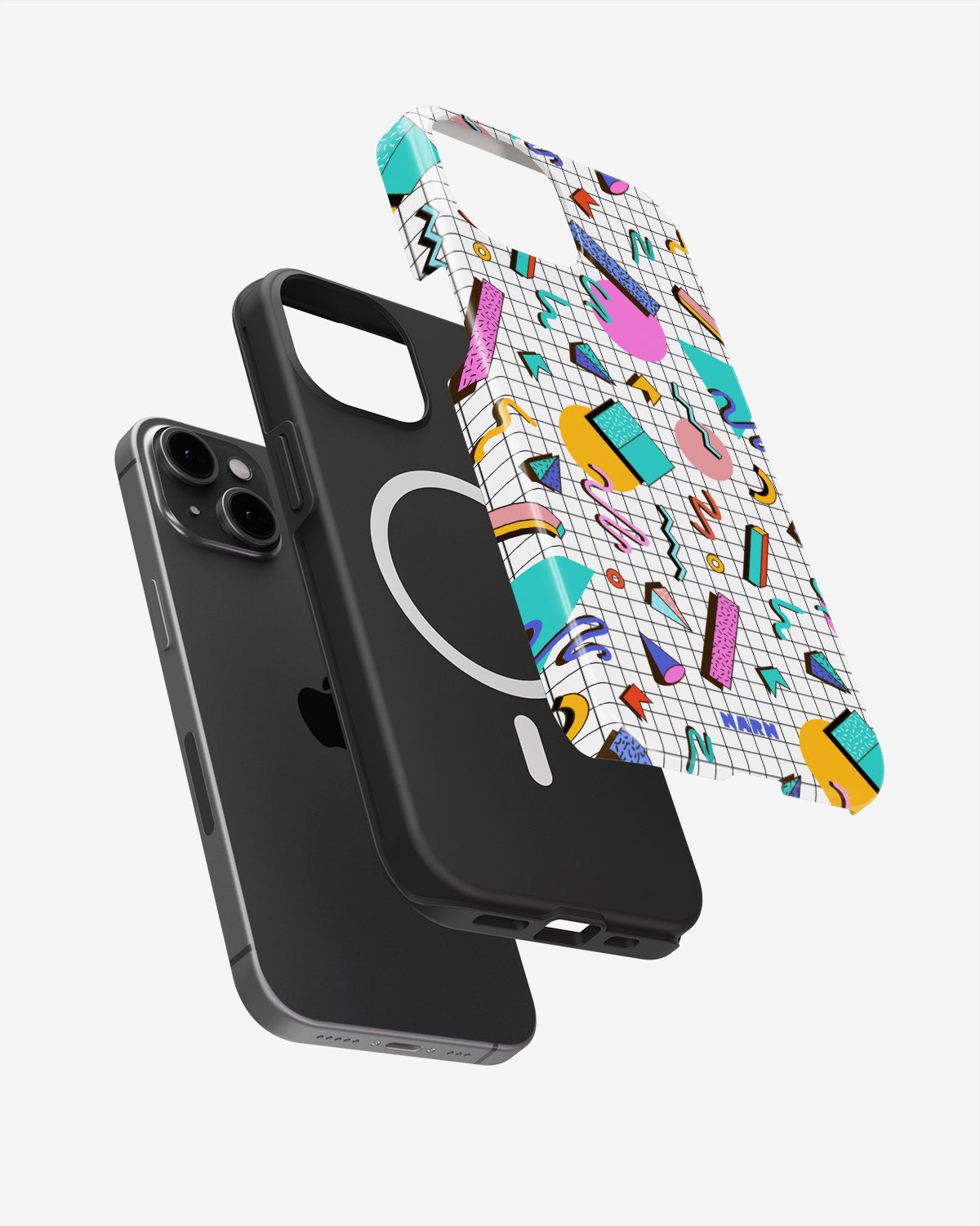 iPhone 14 Plus Tough Case – 80s Memphis - View 2