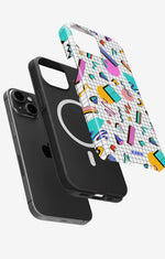 iPhone 14 Plus Tough Case – 80s Memphis - View 2