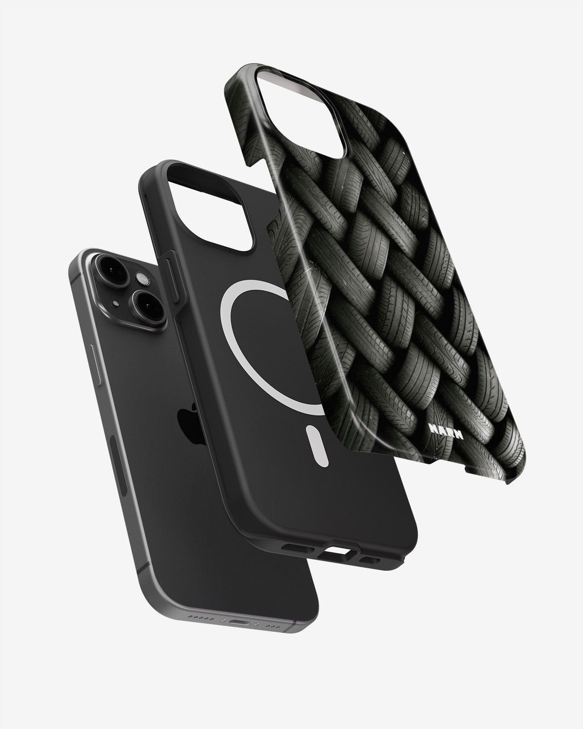iPhone 14 Plus Tough Case – Tires Wall - View 2