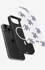 iPhone 14 Plus Tough Case – Blue Turtles - View 2