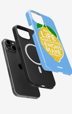 iPhone 14 Plus Tough Case – Lemon Quote - View 2