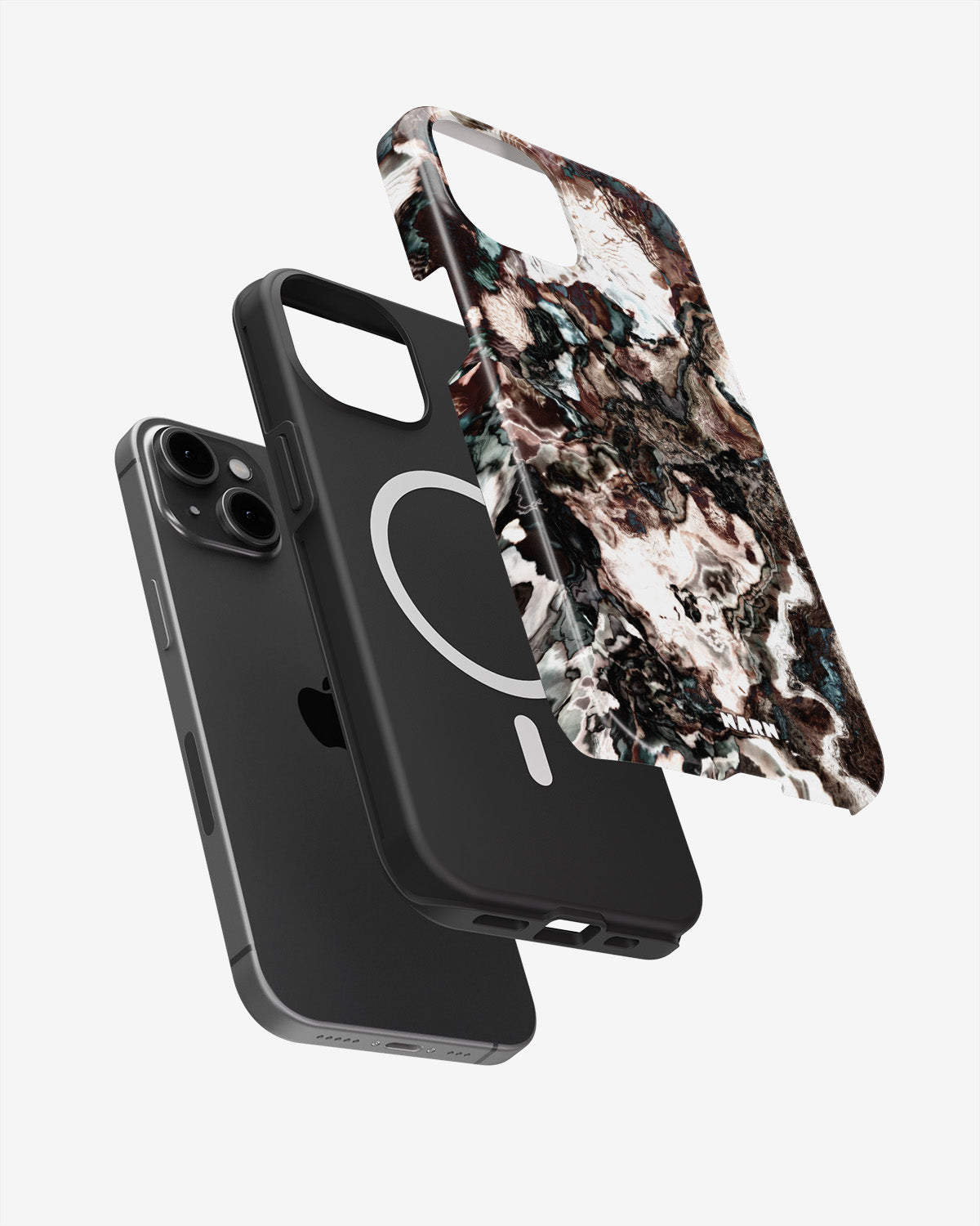iPhone 14 Plus Tough Case – Marble Brown - View 2
