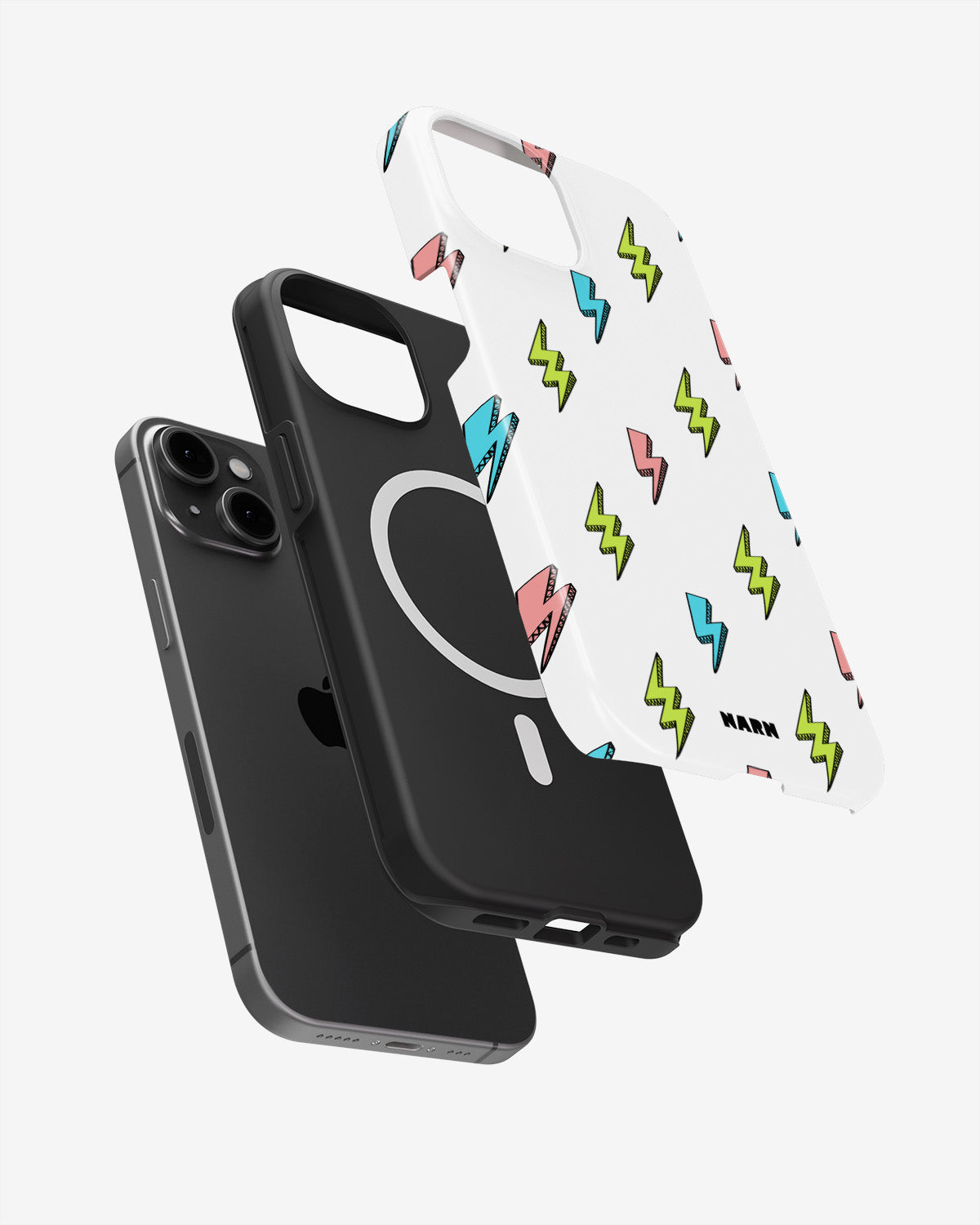 iPhone 14 Plus Tough Case – Lightning Bolts - View 2