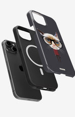iPhone 14 Plus Tough Case – Hipster Cat - View 2