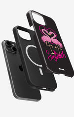 iPhone 14 Plus Tough Case – Beach Flamingo - View 2