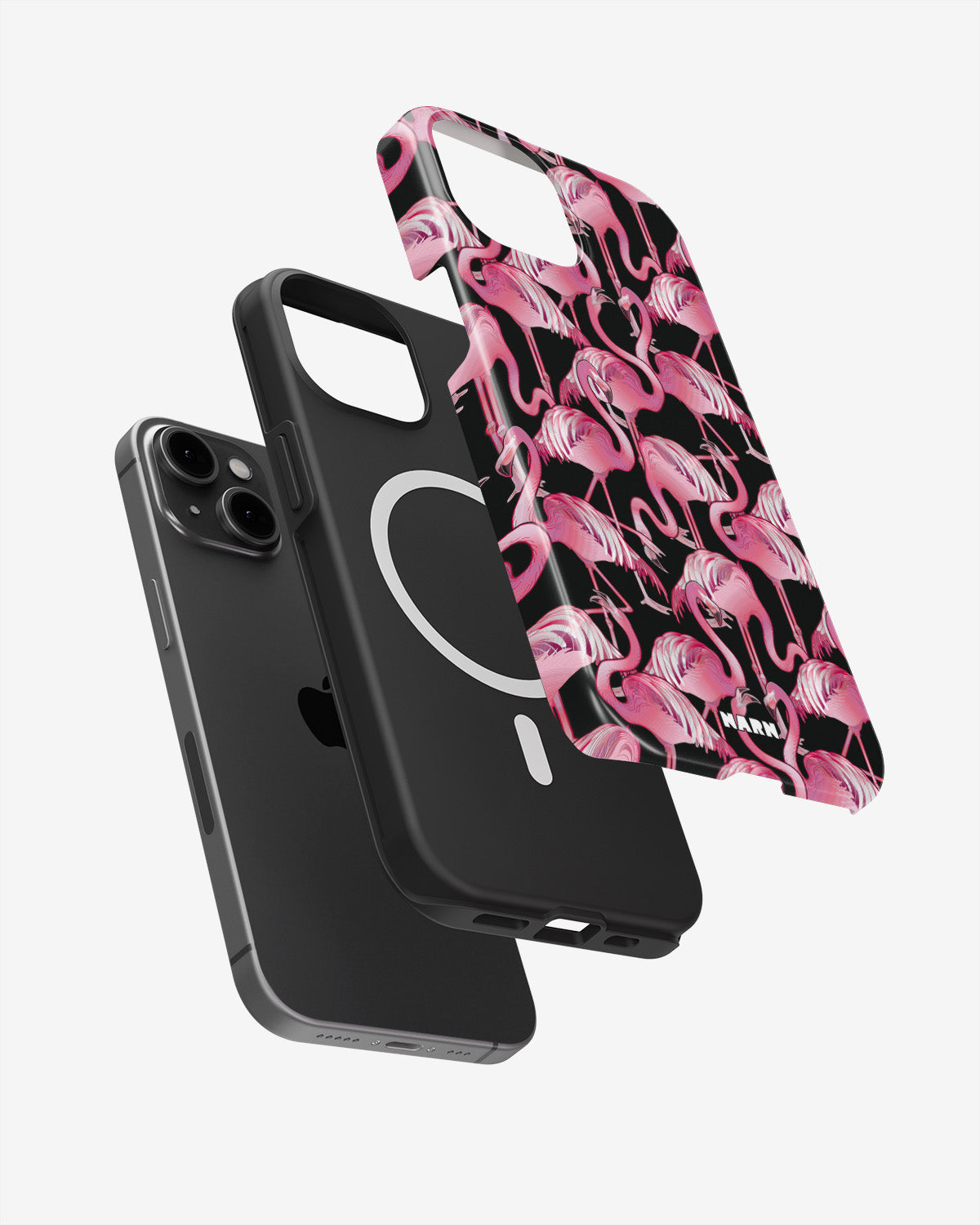 iPhone 14 Plus Tough Case – Flamingos - View 2