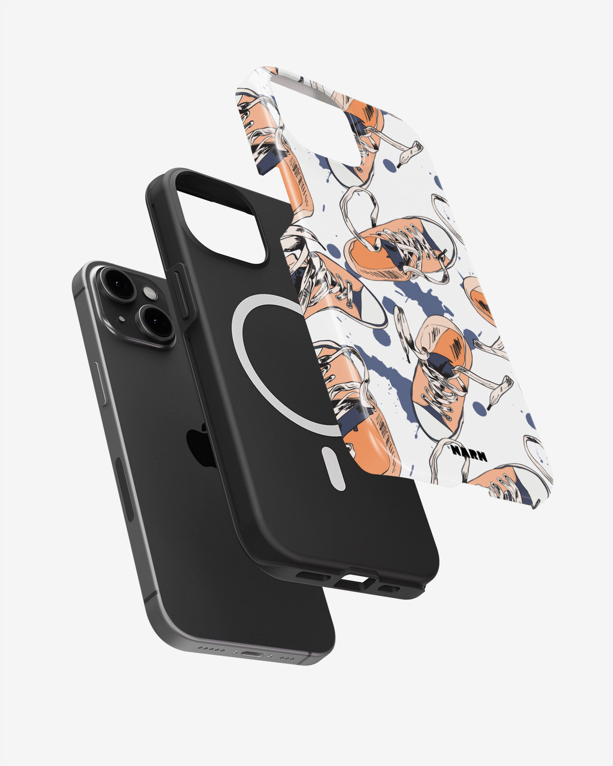 iPhone 14 Plus Tough Case – Apricot Sneakers - View 2