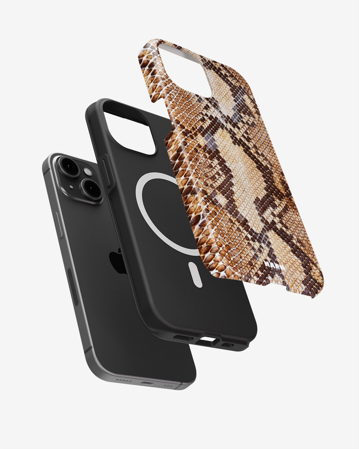 iPhone 14 Plus Tough Case – Brown Snakeskin - View 2
