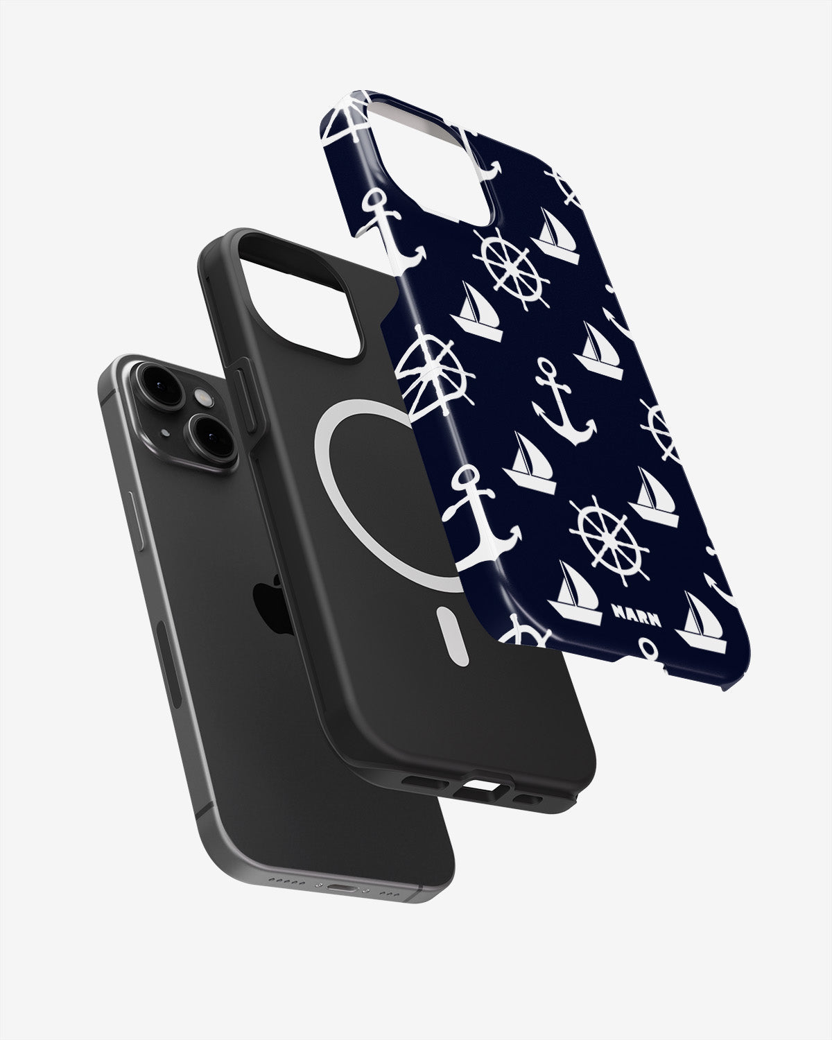 iPhone 14 Plus Tough Case – Deep Blue Voyage - View 2