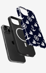 iPhone 14 Plus Tough Case – Deep Blue Voyage - View 2