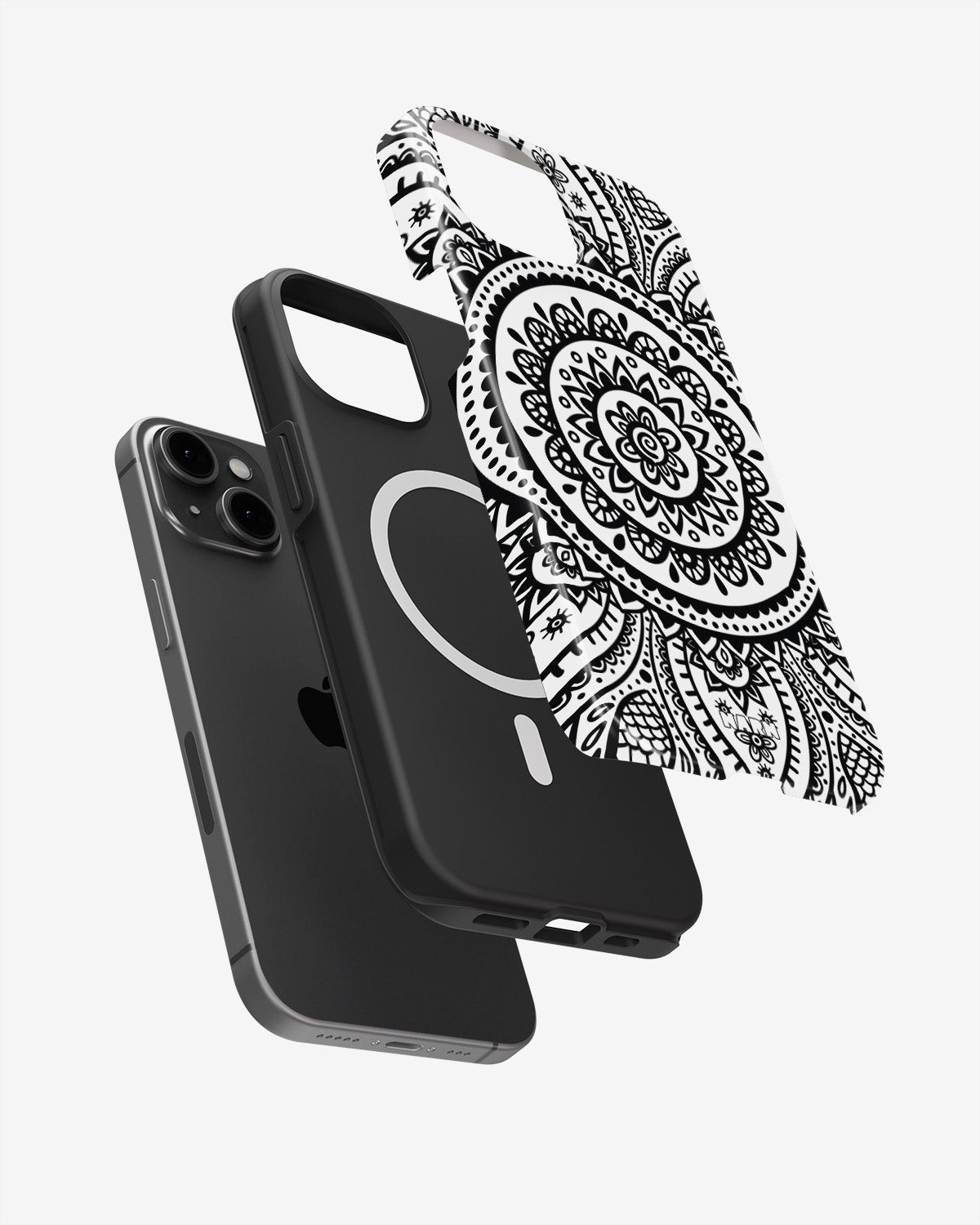 iPhone 14 Plus Tough Case – Henna Mandala - View 2