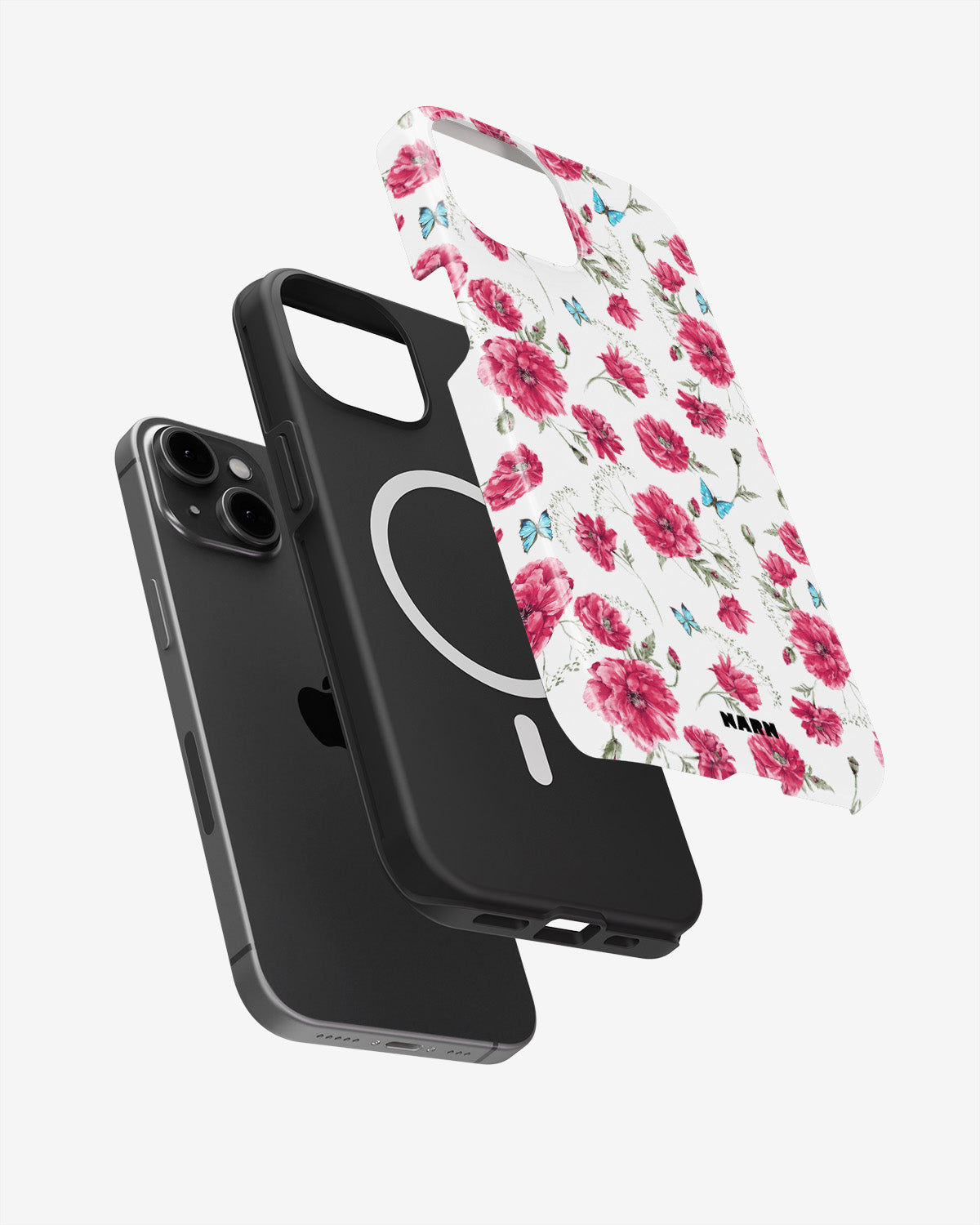 iPhone 14 Plus Tough Case – Poppies in Bloom - View 2